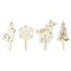 Guy Demarle Décors Réutilisables*4 accessoires déco bois "forêt enchantée"