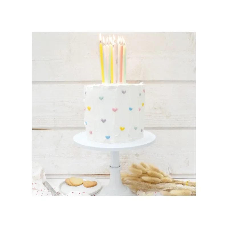 Guy Demarle Décors Comestibles|Décors En Sucre*12 Bougies longues pastel 12 cm