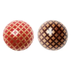 Guy Demarle Vanille*32 boules chocolat noir décors "papier cadeau"