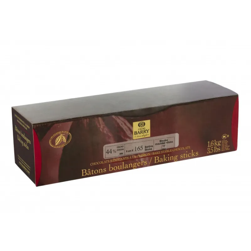 Guy Demarle Chocolats Et Pralinés*160 bâtons chocolat noir de boulanger extrudés - (8cm 10gr)