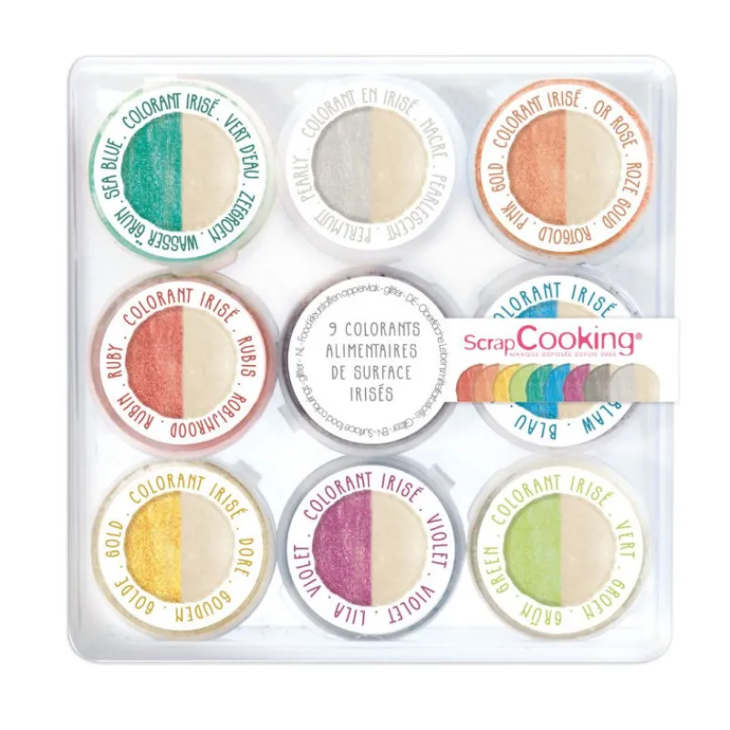 Guy Demarle Colorants Alimentaires|Décors*9 minis colorants de surface irisé