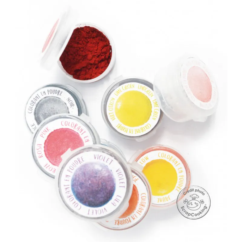 Guy Demarle Colorants Alimentaires|Décors*9 minis colorants en poudre