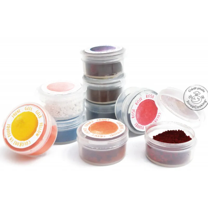 Guy Demarle Colorants Alimentaires|Décors*9 minis colorants en poudre