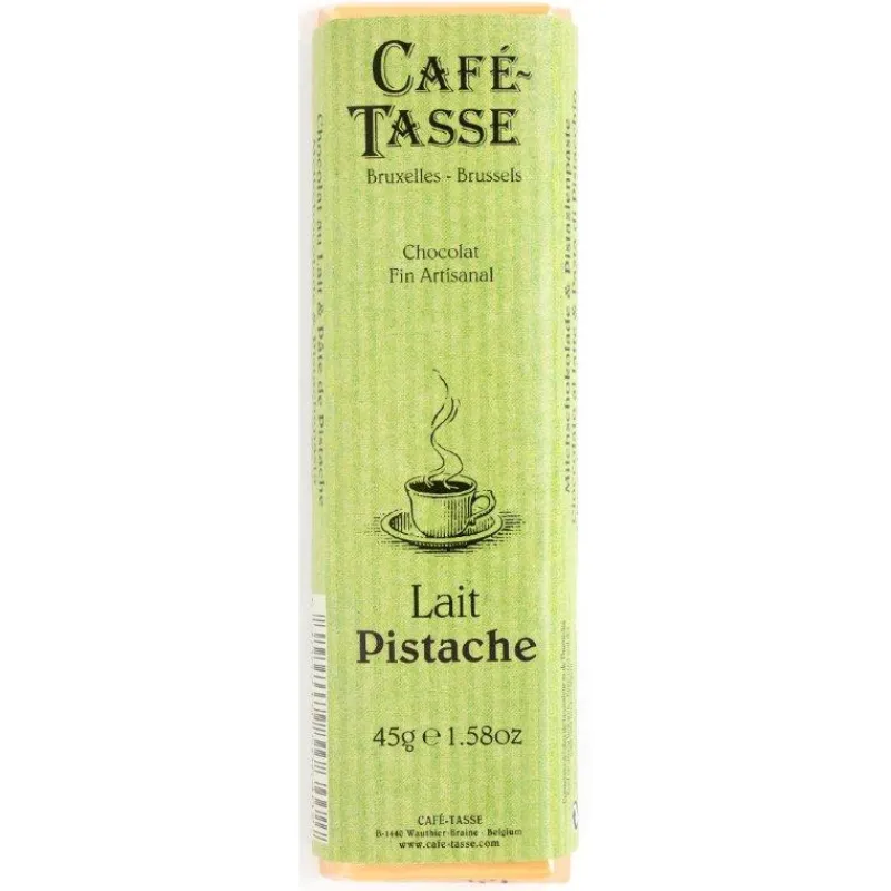 Guy Demarle Chocolats Individuels|Décors Comestibles*Barre de chocolat au lait fourrée pistache 45g