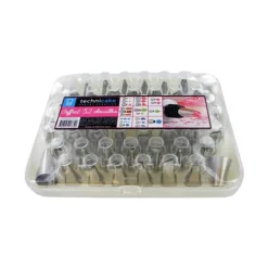 Guy Demarle Décors|Douilles Pâtisserie*Coffret 52 douilles décors fins inox Patis décor