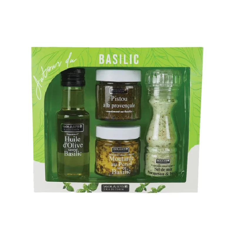 Guy Demarle Épices Et Condiments|Coffrets Gourmands*Coffret autour du basilic