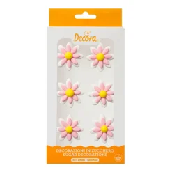 Guy Demarle Toppings*Décors en sucre marguerite rose pâle