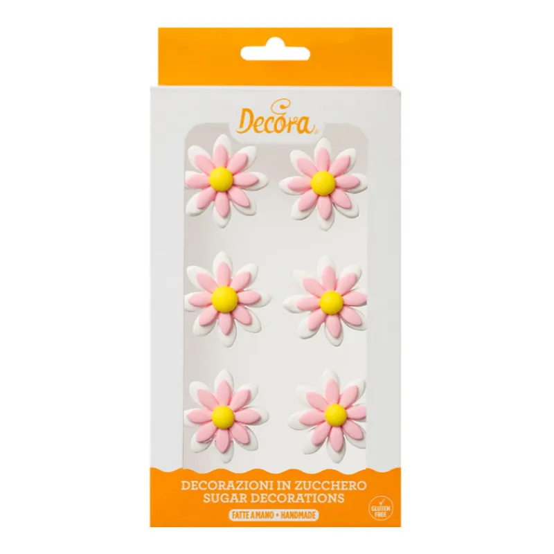 Guy Demarle Toppings*Décors en sucre marguerite rose pâle