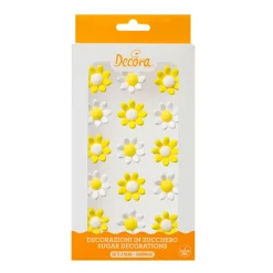 Guy Demarle Décors Comestibles|Décors En Sucre*Décors en sucre marguerite blanche et jaune