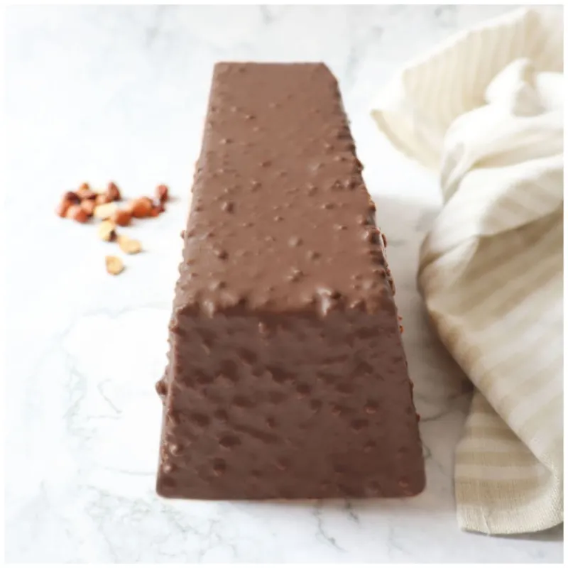 Guy Demarle Décors Comestibles|Décors En Sucre*Glaçage rocher chocolat noir, noisettes et amandes 400g