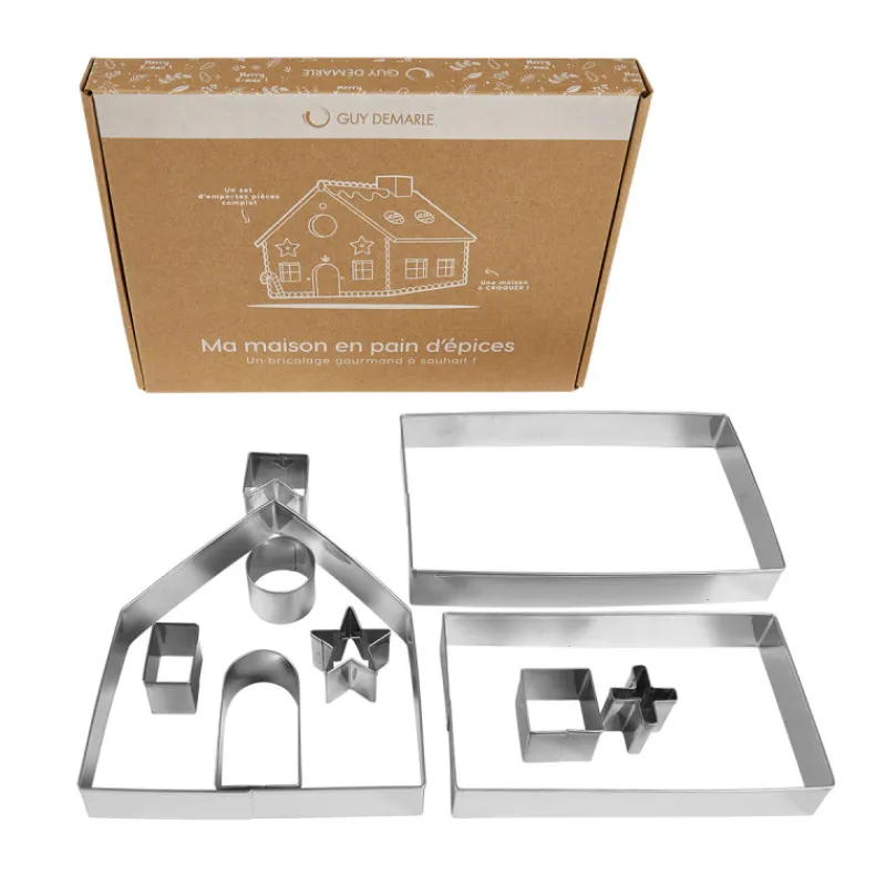 Guy Demarle Cadres Et Découpoirs*Kit 10 emporte pièces - Maison en pain d'épices
