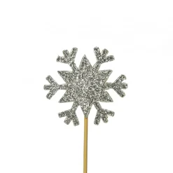 Guy Demarle Décors Réutilisables|Décors*Lot de 12 décorations : Flocons argentés 3,5cm