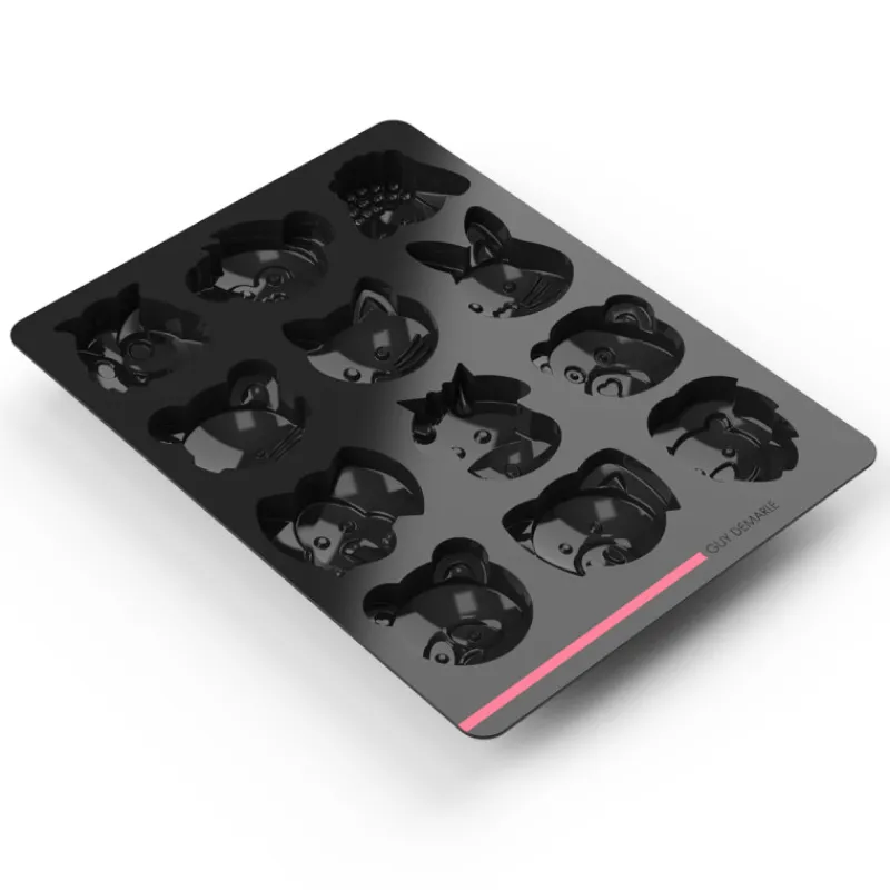 Guy Demarle Moules Multi-Empreintes|Vanille*Moule 12 animaux OHRA®