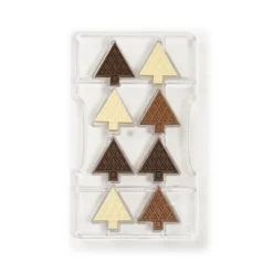 Guy Demarle Décors Réutilisables|Moules À Chocolats*Moule à chocolat: 8 sapins de Noël