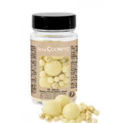 Guy Demarle Décors Comestibles|Décors En Sucre*Pot de décoration perles chocolat blanc - doré