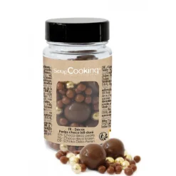 Guy Demarle Décors Comestibles|Décors En Sucre*Pot de décoration perles chocolat au lait - doré