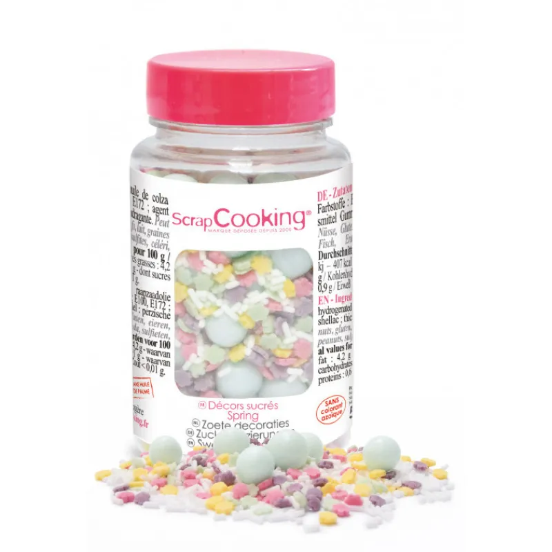 Guy Demarle Décors Comestibles|Décors En Sucre*Pot de décors sucrés "Spring" 80g