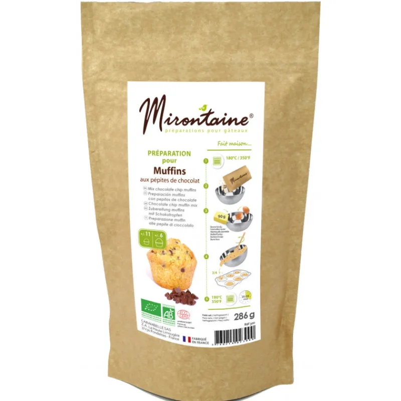 Guy Demarle Produits Bio|Préparations Culinaires*Préparation bio pour muffins aux pépites de chocolat