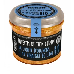 Guy Demarle Produits Bio|Tartinables Et Sauces*Rillettes de thon germon au confit d'oignons et vinaigre de cidre Bio 90g