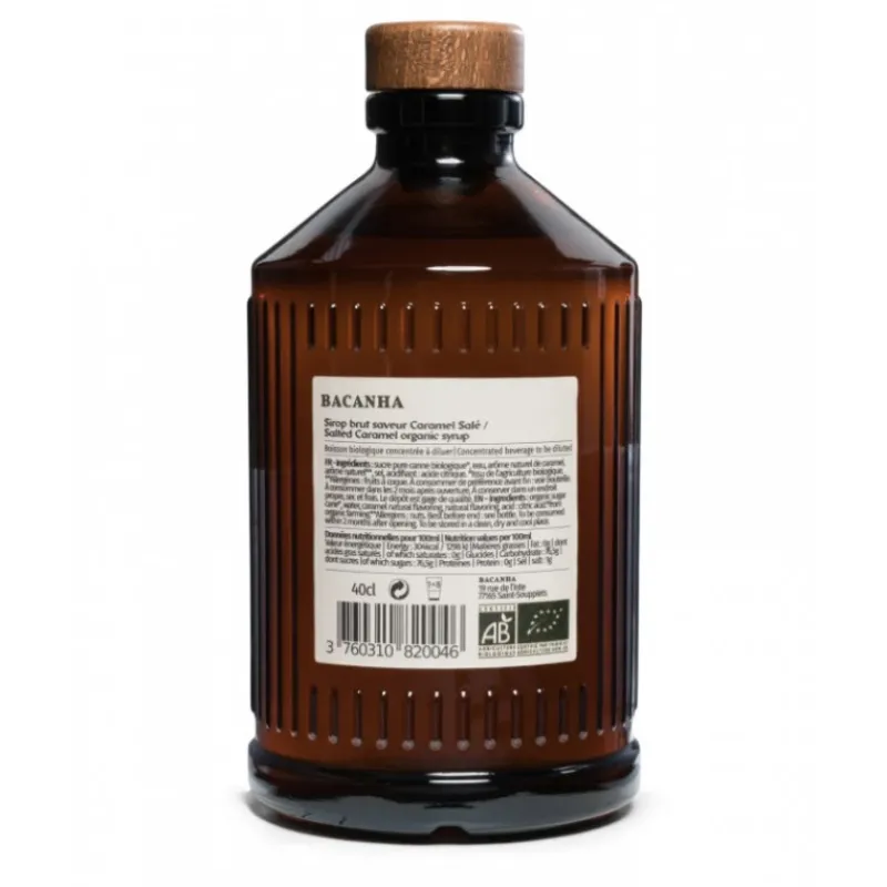 Guy Demarle Sirop & Sauces|Produits Bio*Sirop caramel salé brut - Biologique - 400 ml