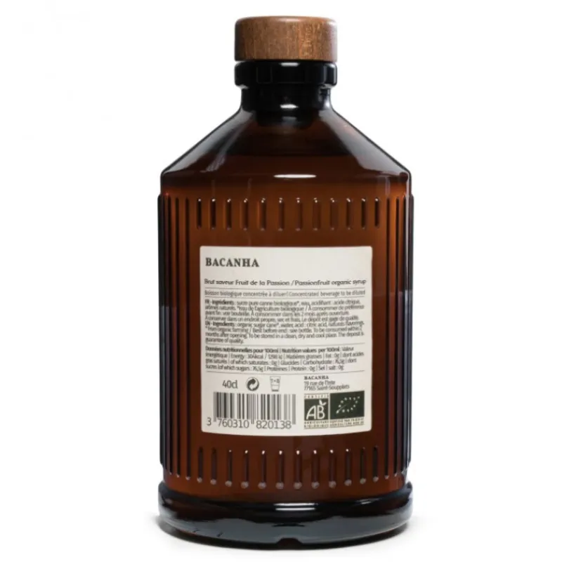 Guy Demarle Produits Bio|Sirops*Sirop de fruit de la passion brut - Biologique - 400 ml