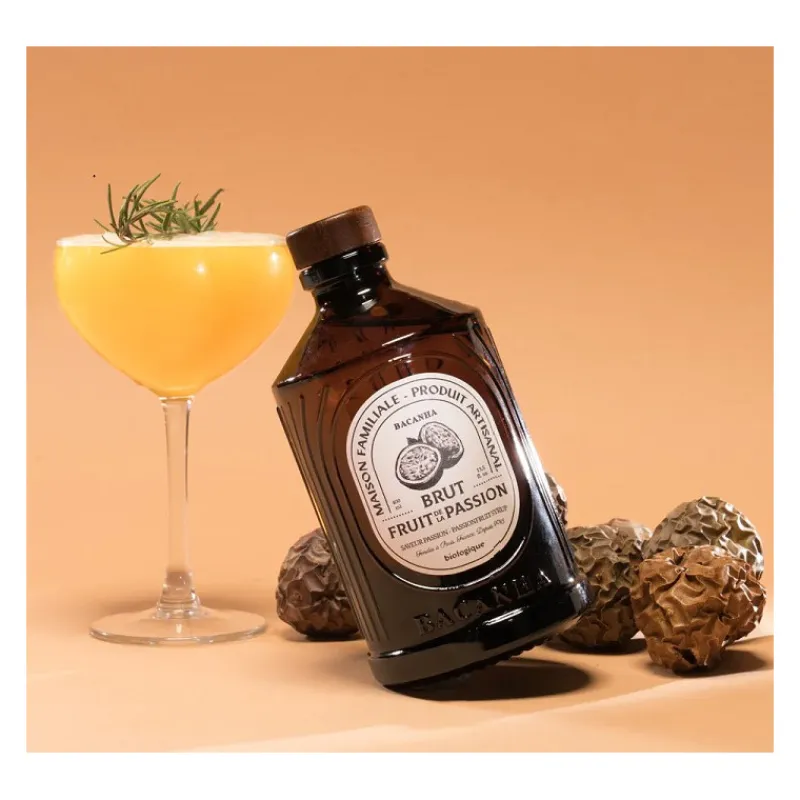 Guy Demarle Produits Bio|Sirops*Sirop de fruit de la passion brut - Biologique - 400 ml