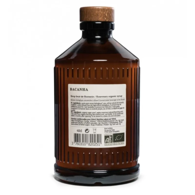 Guy Demarle Produits Bio|Sirops*Sirop de romarin brut - Biologique - 400 ml