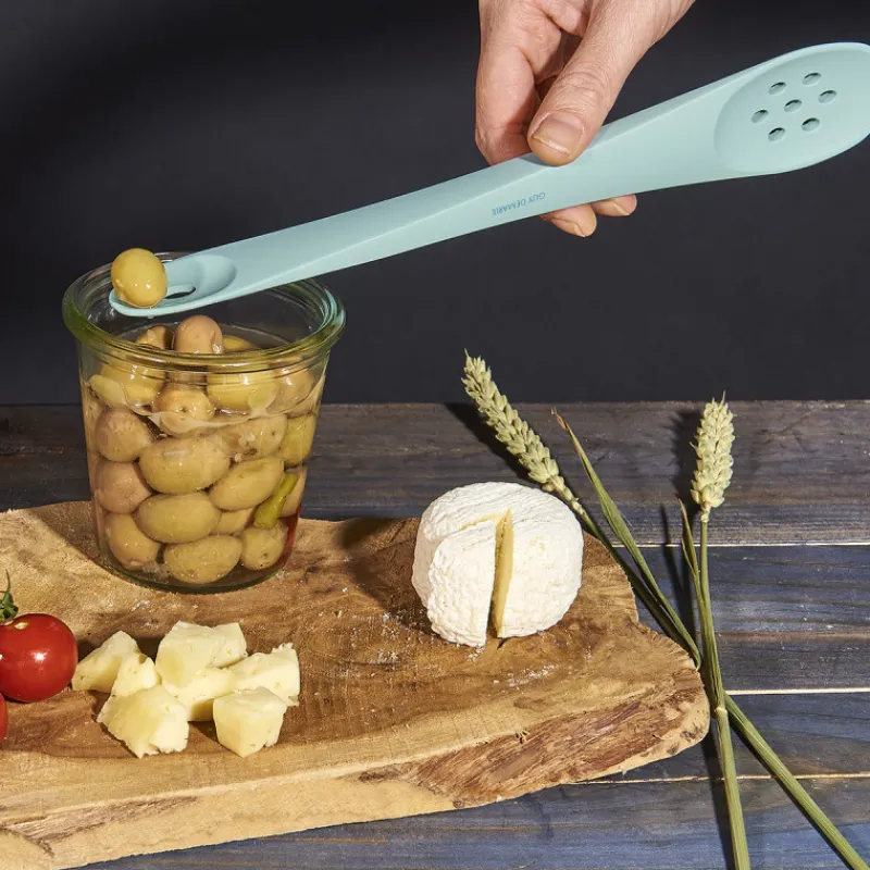 Guy Demarle Accessoires|Spatules & Maryses*Spatule double embout cuillères ajourées - Gris Anthracite