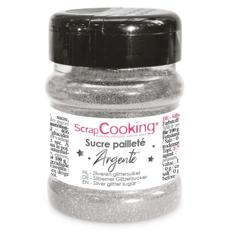 Guy Demarle Décors Comestibles|Décors En Sucre*Sucre pailleté Argenté 160g